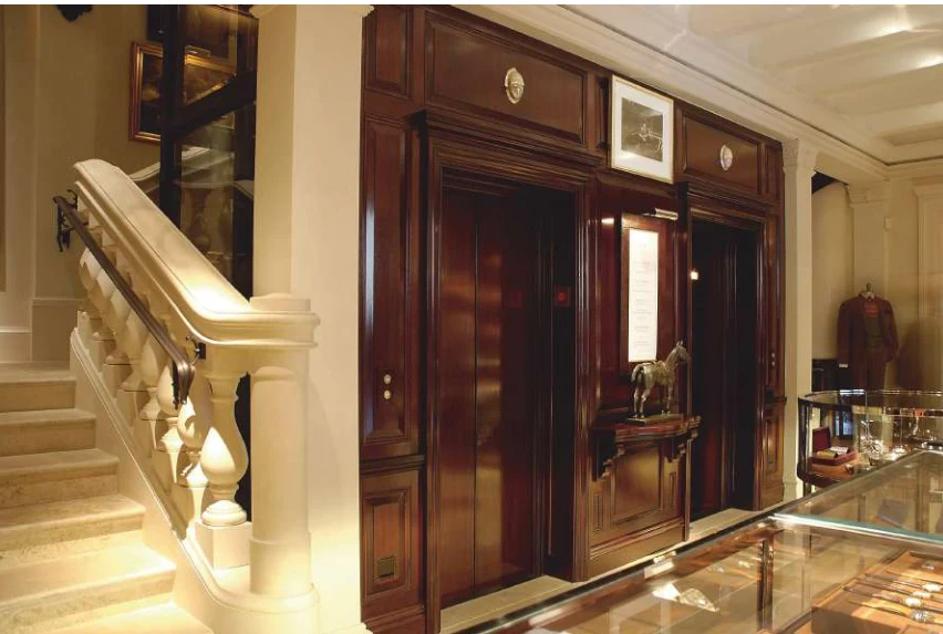 Interior elevator installation