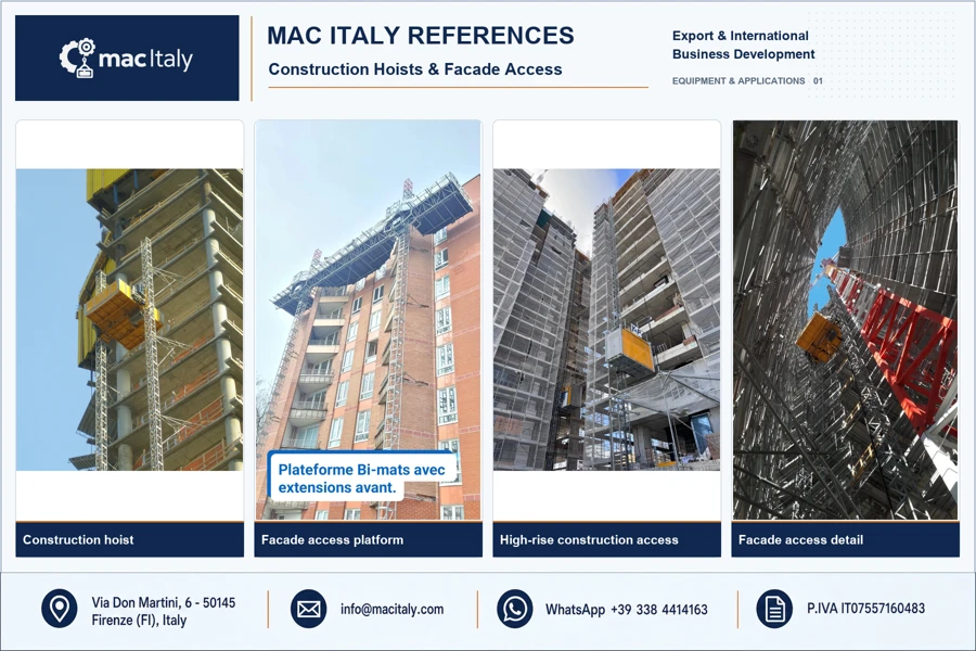 MAC ITALY References - Construction Hoists & Facade Access
