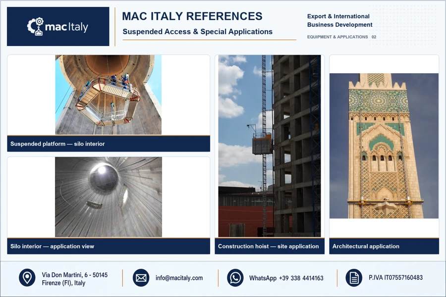 MAC ITALY References - Suspended Access & Special Applications