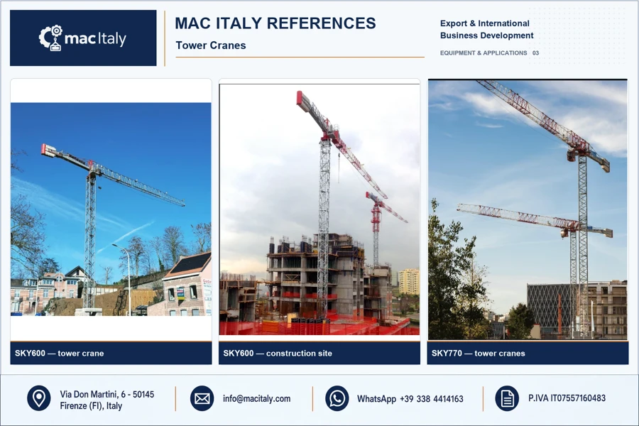 MAC ITALY References - Tower Cranes